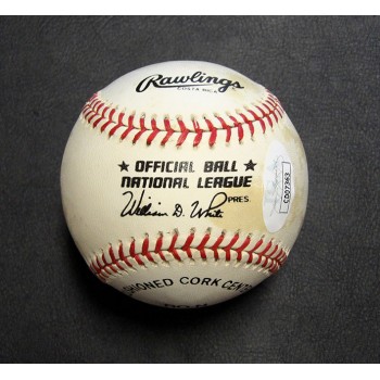 Stan Musial Signed Rawlings National League Baseball JSA Authenticated Toning