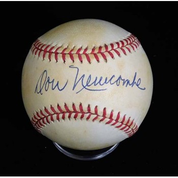Don Newcombe Signed Official National League Baseball JSA Authenticated