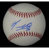 Eduardo Nunez Signed Major League Baseball In Blue Pen JSA Authenticated