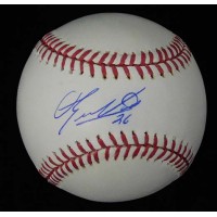 Eduardo Nunez Signed Major League Baseball In Blue Pen JSA Authenticated