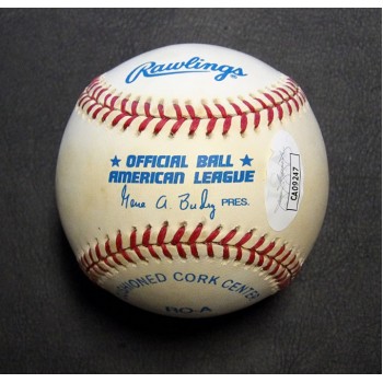 Albie Pearson Signed Official American League Baseball JSA Authenticated