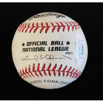 Albie Pearson Signed Official National League Baseball JSA Authenticated