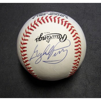 Gaylord Perry Signed MLB Official National League Baseball JSA Authenticated