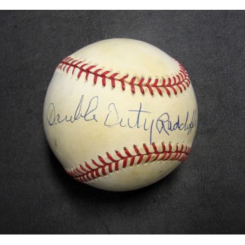 Ted Double Duty Radcliffe Signed Rawlings American League Baseball JSA Authentic