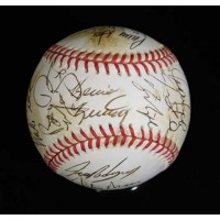 Texas Rangers 1993 Team Signed American League Baseball by 28 JSA Authenticated