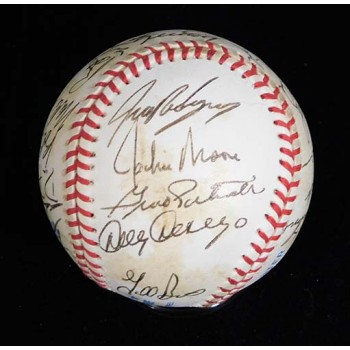 Texas Rangers 1993 Team Signed American League Baseball by 28 JSA Authenticated