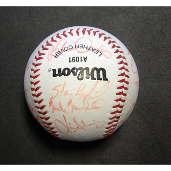 Boston Red Sox 1995 Team Signed Baseball by 18 JSA Authenticated Clemens Canseco