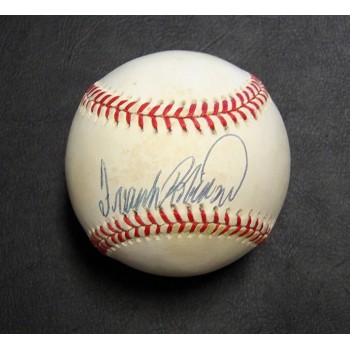 Frank Robinson Signed Rawlings American League Baseball JSA Authenticated