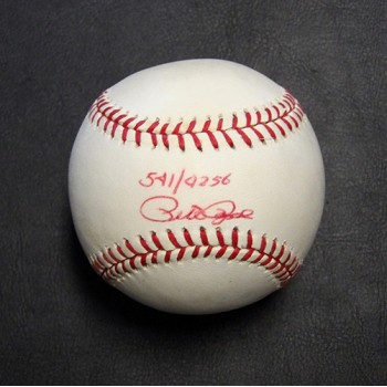 Pete Rose Signed Rawlings Official National League Baseball LE JSA Authenticated