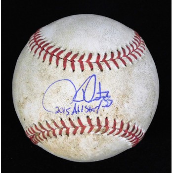 Hector Santiago LAA Signed Game Used Major League Baseball MLB JSA Authenticated