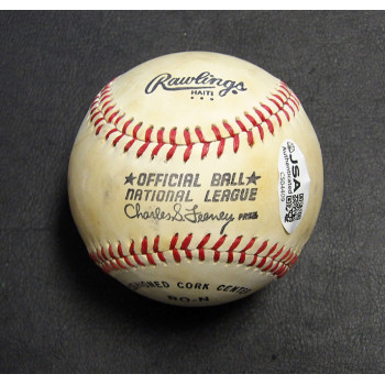 Mike Schmidt Signed Rawlings National League Baseball JSA Authenticated Toned