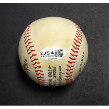 Mike Schmidt Signed Rawlings National League Baseball JSA Authenticated Toned
