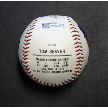 Tom Seaver Rollie Fingers Signed 1992 HOF Fotoball Baseball JSA Authentic /2300
