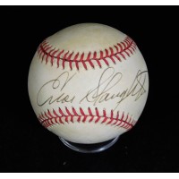 Enos Slaughter Signed Official National League Baseball JSA Authenticated