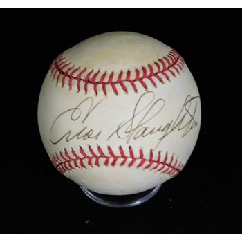 Enos Slaughter Signed Official National League Baseball JSA Authenticated