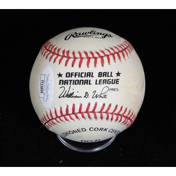 Enos Slaughter Signed Official National League Baseball JSA Authenticated