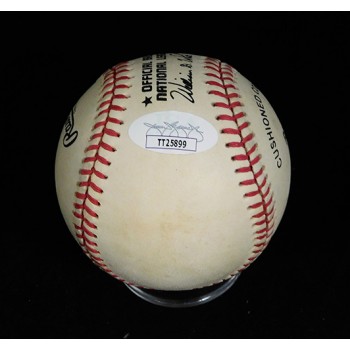 Enos Slaughter Signed Official National League Baseball JSA Authenticated