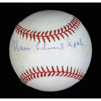 Warren Edward Spahn Signed Official National League Baseball JSA Authentication