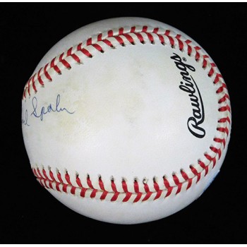 Warren Edward Spahn Signed Official National League Baseball JSA Authentication