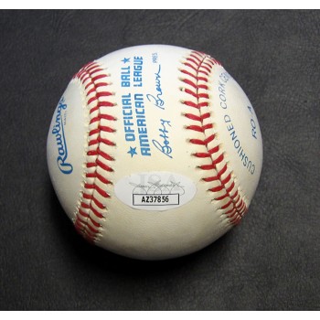 Greg Vaughn Signed Official American League Baseball JSA Authenticated