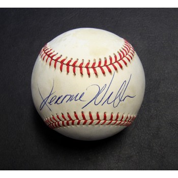 Jerome Walton Signed Official Rawlings National League Baseball JSA Authentic