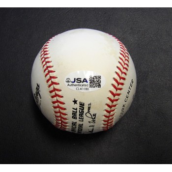 Jerome Walton Signed Official Rawlings National League Baseball JSA Authentic