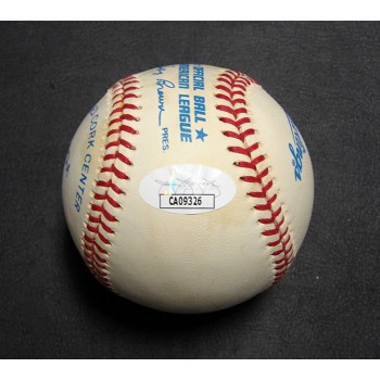 Roger Ward Racing Driver Signed Official American League Baseball JSA Authentic