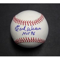 Earl Weaver Signed Rawlings Official Major League Baseball JSA Authenticated