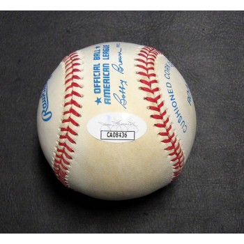 Hoyt Wilhelm Signed Official American League Baseball JSA Authenticated HOF 85