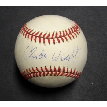 Clyde Wright Signed Official American League League Baseball JSA Authenticated