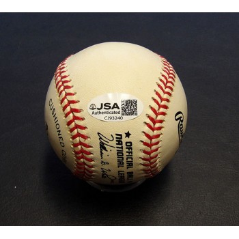 Anthony Young Signed Rawlings Official National League Baseball JSA Authentic