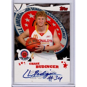 Chase Budinger 2006 Topps McDonalds High School Autographed Card #B15