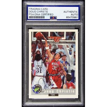 Doug Christie Signed 1992 Classic Draft Picks Card #20 PSA Authenticated