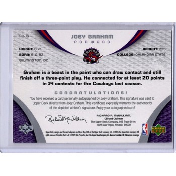 Joey Graham 2005-06 Upper Deck SP Game Used Rookie Exclusives Card /100 #RE-JG
