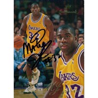 Magic Johnson LA Lakers Signed 1996 Skybox Hallmark Card #HK3 JSA Authenticated