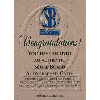 Stephon Marbury Signed 1998 Scoreboard Blue Ribbon Autograph Card /1300