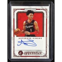 Anfernee Simons Signed 2020-21 Panini Chronicles Excalibur Apprentice #APR-ANF