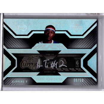 Al Thornton Clippers 2007-08 Upper Deck Black Ticket Autographed Card 8/50 TA-AT