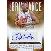 Charlie Villanueva Pistons 2012-13 Panini Marks Of Brilliance Card #141 /25