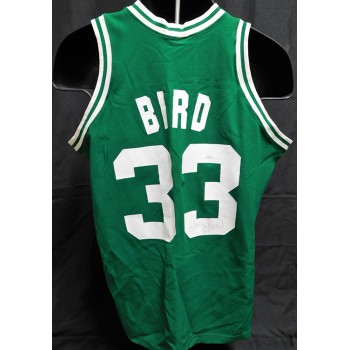 Larry Bird Boston Celtics Signed Replica Jersey JSA Authenticated Faded