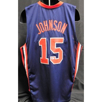 Magic Johnson Signed Team USA Custom Jersey JSA Authenticated
