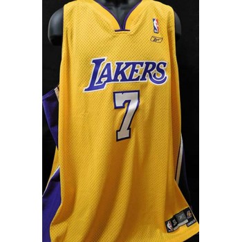 Lamar Odom Los Angeles Lakers Signed Replica Jersey JSA Authenticated