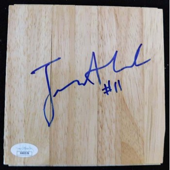 Joe Alexander Milwaukee Bucks Signed 6x6 Floorboard JSA Authenticated