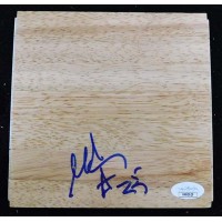 Malik Allen Miami Heat Signed 6x6 Floorboard JSA Authenticated
