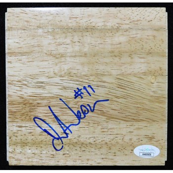 David Andersen Houston Rockets Signed 6x6 Floorboard JSA Authenticated