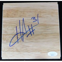 Hilton Armstrong New Orleans Hornets Signed 6x6 Floorboard JSA Authenticated