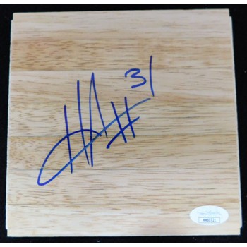 Hilton Armstrong New Orleans Hornets Signed 6x6 Floorboard JSA Authenticated