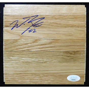 Wade Baldwin Portland Trail Blazers Signed 6x6 Floorboard JSA Authenticated
