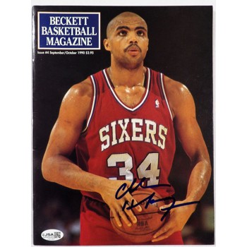 Charles Barkley 76ers Signed October 1990 Beckett Magazine JSA Authenticated