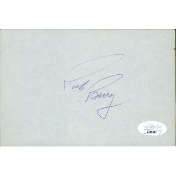 Rick Barry Golden State Warriors Signed 4x6 Cut Page JSA Authenticated Rick Barry Golden State Warriors Signed 4x6 Cut Page JSA Authenticated